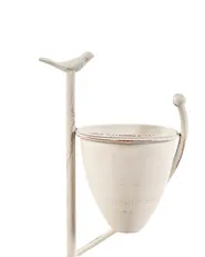 Pflanzenständer BANEBERRY 24 cm Metall Beige_1079843
