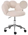 Schreibtischstuhl WHIZZY Bouclé Hellbeige