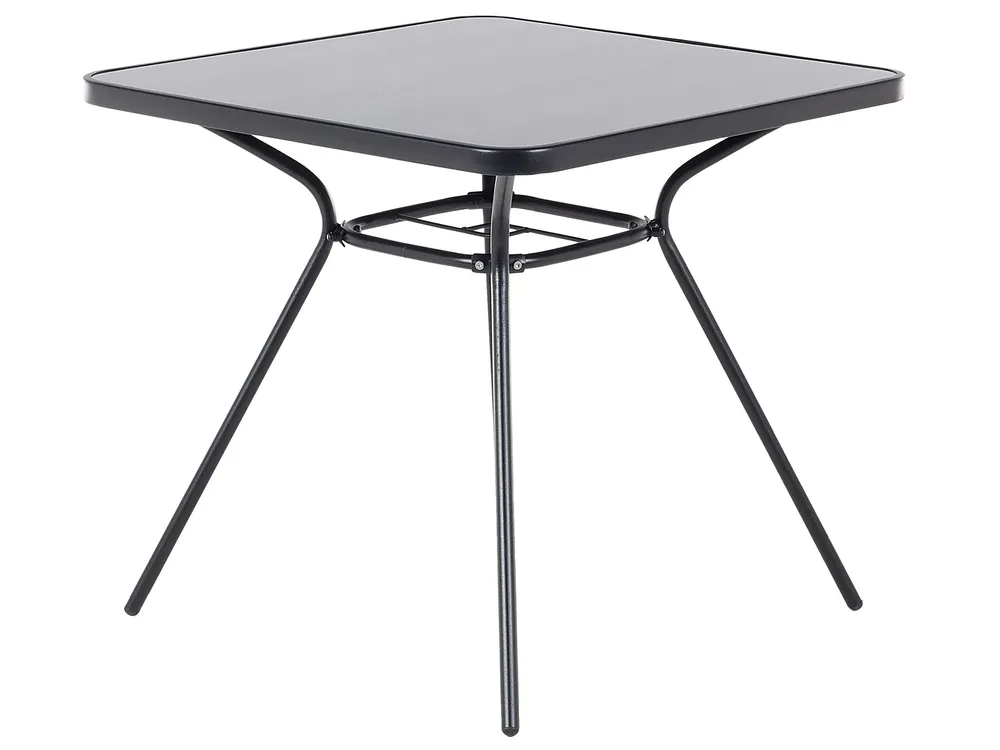 Gartenmöbel Set 4-Sitzer LIVO Metall Schwarz_679108