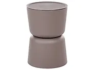 Set van 2 bijzettafels ATACAMA 32/40 cm 32/40 cm Bruin Beige_1172084
