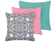 Gartenkissen 3er Set TIDE Ohne Muster Orientalisches Muster 45 x 45 cm Bunt_979925