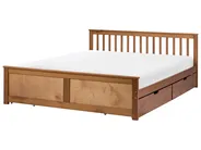 Bett mit 4 Schubladen OLENDON Kiefernholz Braun 180 x 200 cm_1068612