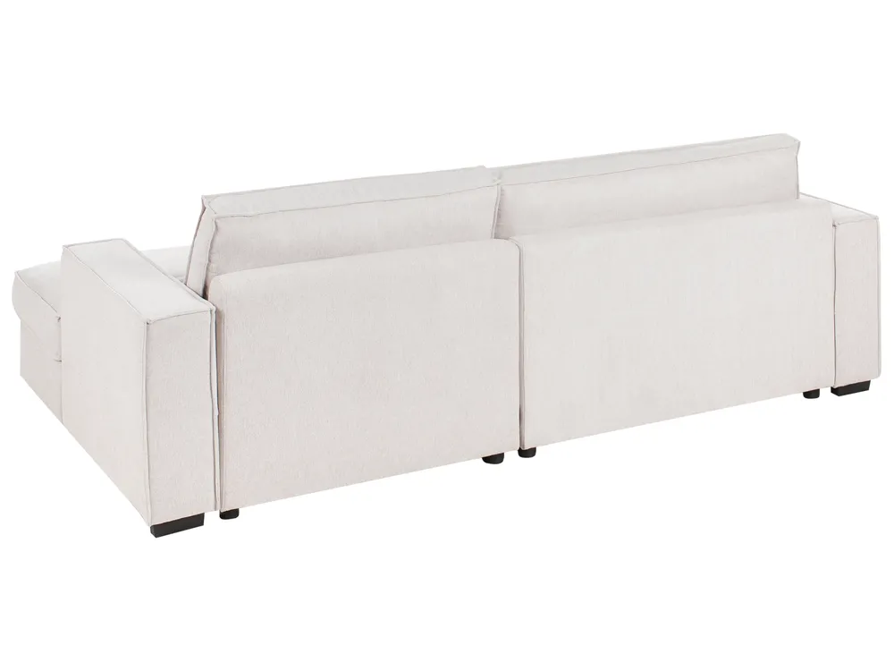 Corner Sofa RENDERS Fabric Light Beige Left Hand_988148
