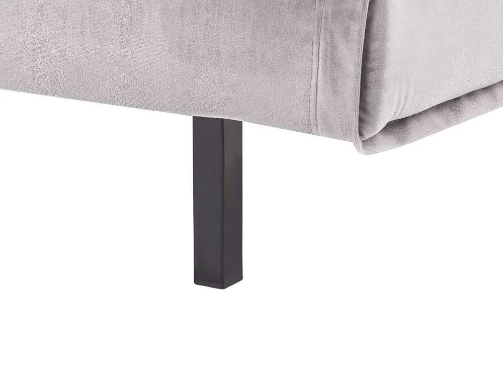 Sofa Set 3-Sitzer VESTFOLD Samtstoff Grau_808955