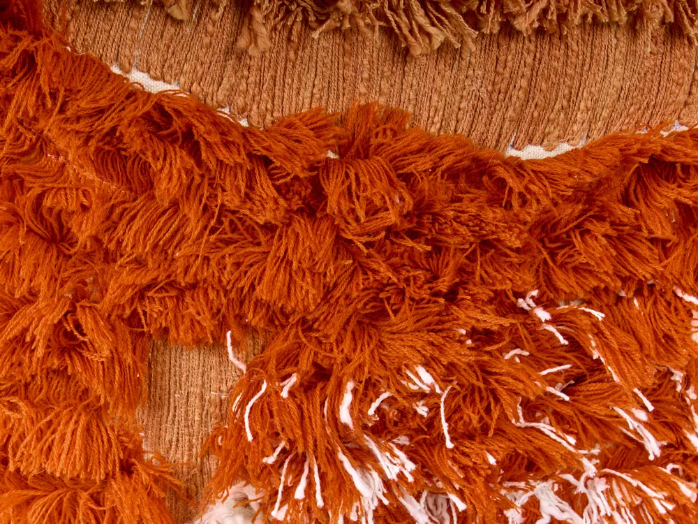 Dekokissen 2er Set SAGENIA 45 x 45 cm Baumwolle Orange Abstraktes Muster_940090
