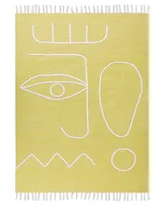 Outdoorteppich YAVU Gelb 140 x 200 cm_852438