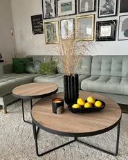Couchtisch 2er Set MELODY Hellbraun_888003