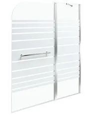 Badewannenaufsatz TUAPI 140 x 100 cm Silber_944379