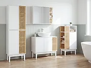 Badezimmerschrank NUBES 52 cm Hellbraun / Weiß_1192523