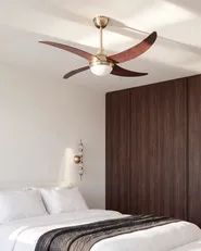 Ceiling Fan with Light CHACANA with Remote LED Brass_1133442