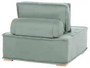 Modul Ecksofa 5-Sitzer TIBRO Stoff Hellgrün linksseitig_1057814