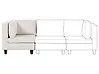 Corner Seat UNSTAD Fabric Light Beige