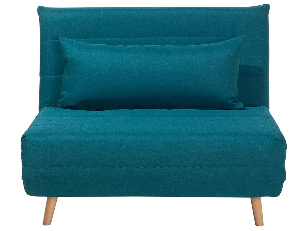 1-Sitzer Schlafsofa SETTEN Stoff Seeblau