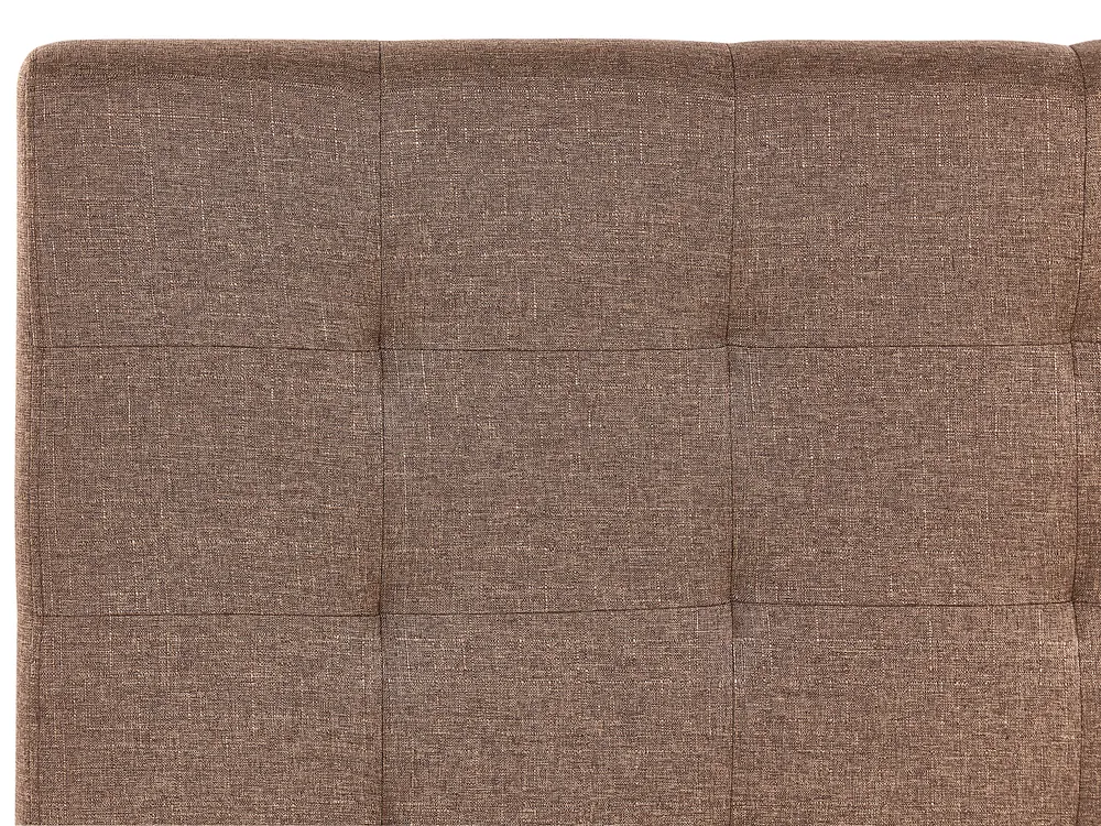 Bett mit Lattenrost Stoff LA ROCHELLE 180 x 200 cm Braun_833081