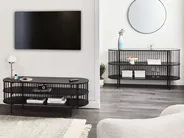 Regal mit 2 Ebenen BIRSON 80 cm Schwarz_1002632