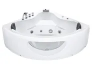 Corner Hot Tub with LED TOCOA 1900 x 1380 mm White_850662