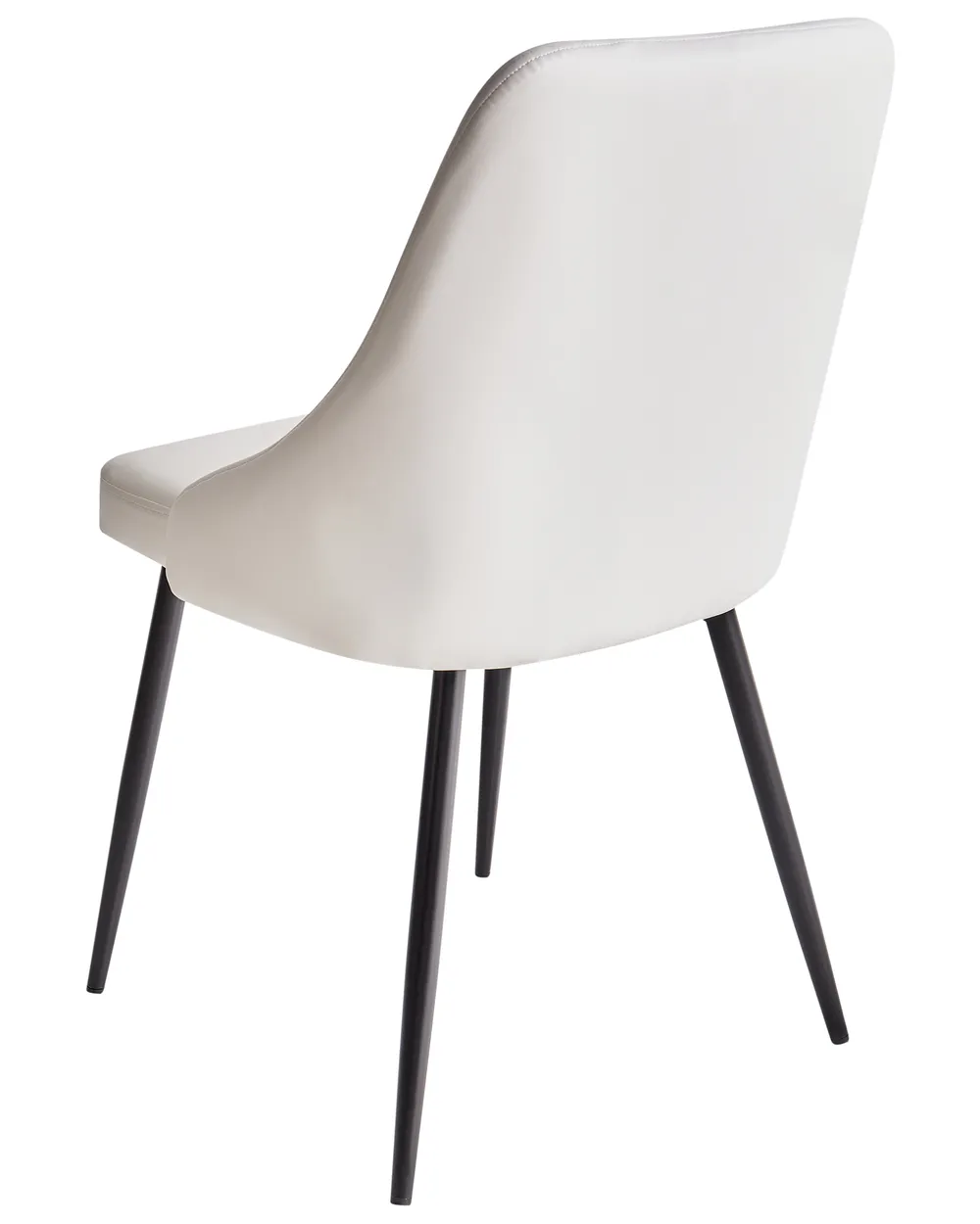Set of 2 Dining Chairs VALERIE Faux Leather White_712773