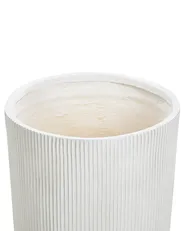 Blumenkübel OREOI 45 cm Cremeweiß_872061