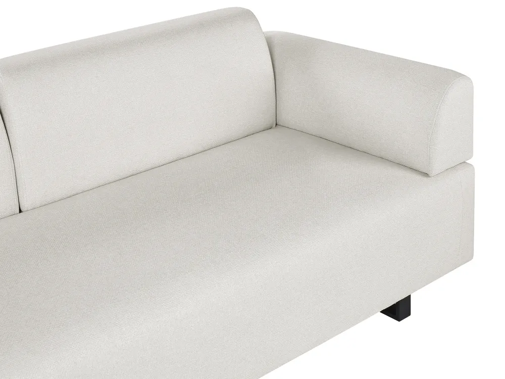 Sofa 3 Seater SOKNA with Tables Fabric Off-White_952809