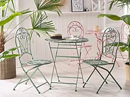 Outdoor Bistrotisch klappbar TRENTO 70 cm 70 cm Metall Hellgrün_1155079