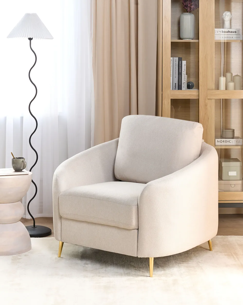 Sessel TROSA Stoff Hellbeige