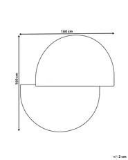 Vloerkleed SAKARO Donkergroen ø 160 cm Wol_1131814