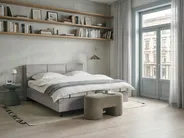 Adjustable Bed Fabric VICEROY 180 x 200 cm (EU Super King) Light Grey_1062004