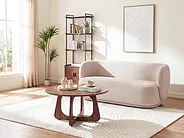 Sofa 3 Seater MELLOSA Boucle Beige_1197297
