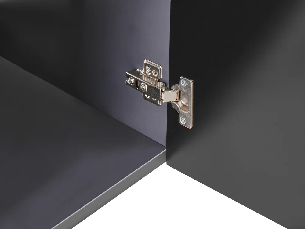 Wandmontierter Waschbeckenunterschrank mit Waschbecken TIETE Schwarz_1006114