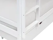 Hochbett mit Schubladen TERNAS Kiefernholz Weiß 90 x 200 cm mit Stauraum_988846