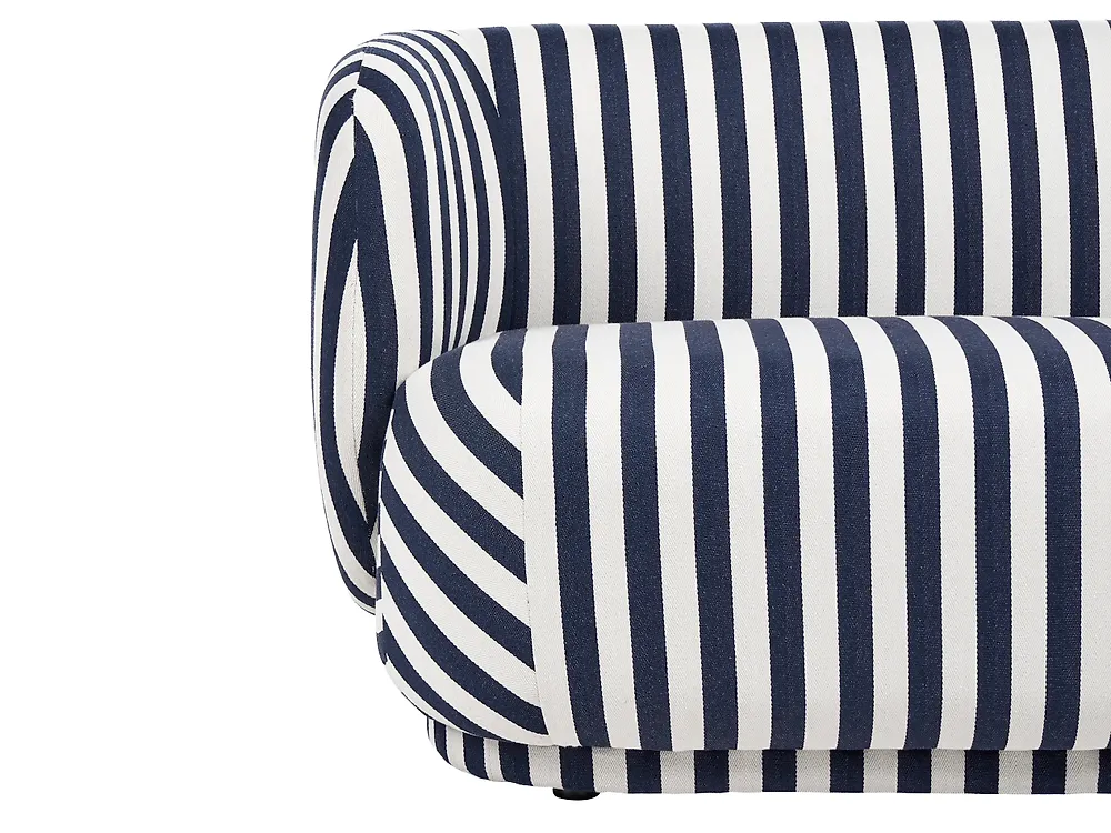 Sofa 3 Seater MELLOSA Fabric Off-White/Blue_1195092