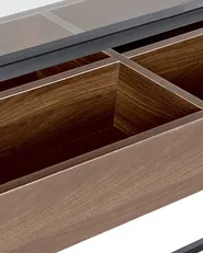 Konsolentisch WACO Sicherheitsglas Schwarz_825579