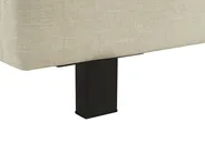 Bett mit Lattenrost Stoff ALBI 180 x 200 cm Beige_728032