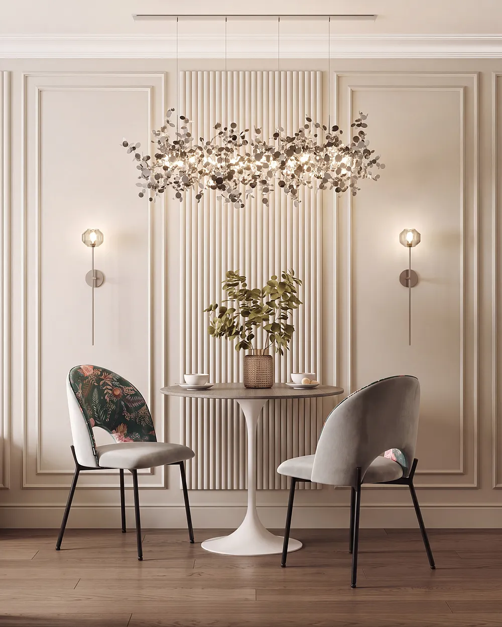 Set of 2 Dining Chairs COVELO Velvet Mint Green_1150879
