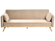 Sofa Bed ASAA Fabric Light Brown_993784