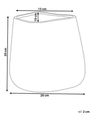 Dekovase CIRTA 20 cm Steinzeug Gold_818251