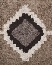 Rug GEYVE Beige 80 x 150 cm Cotton_817458