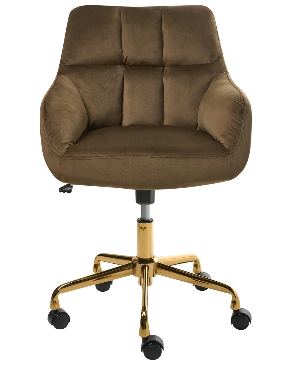 Desk Chair PALMDALE Velvet Brown_1010250