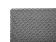 Krevet Samet BAYONNE 140 x 200 cm svijetlosivi_770908