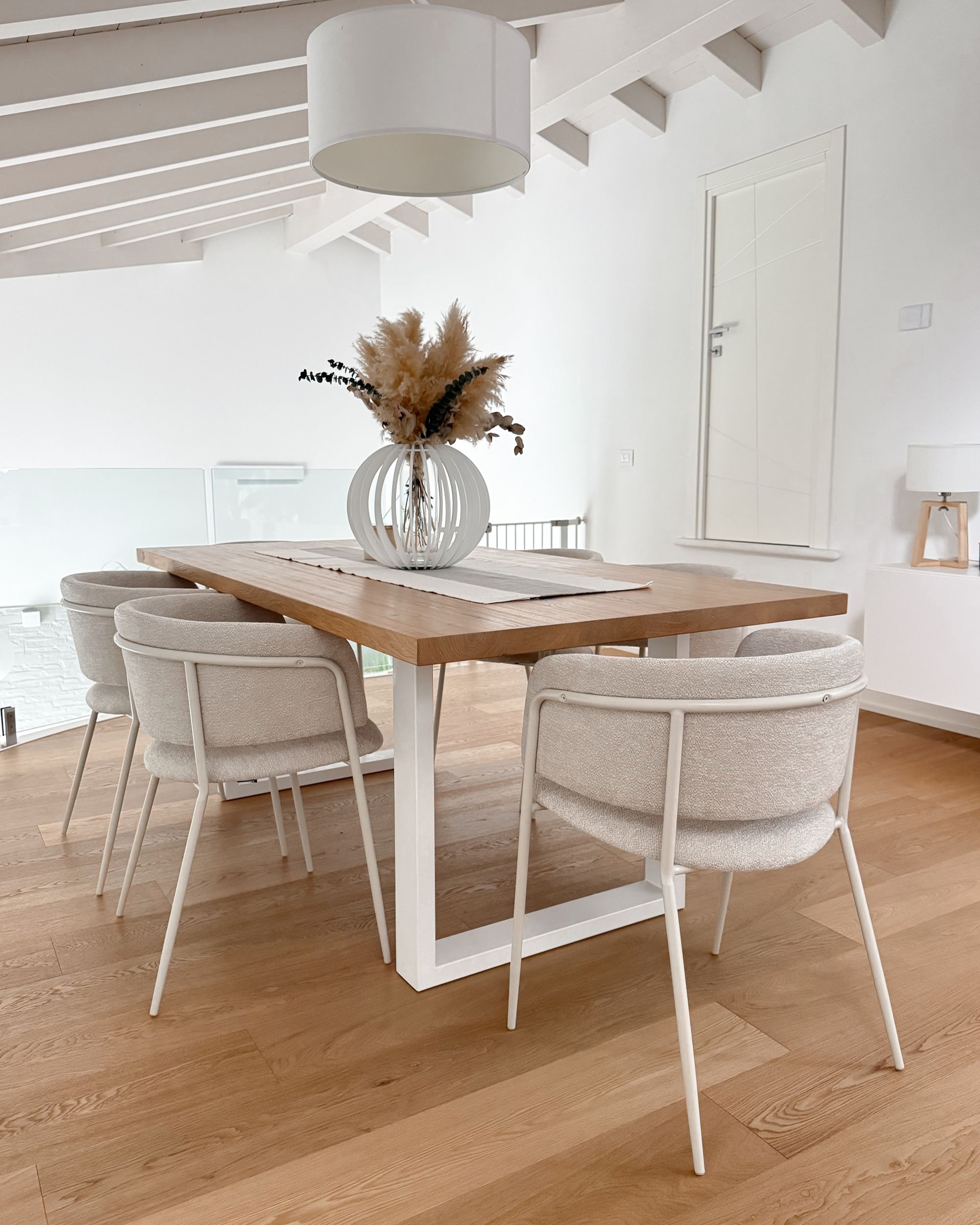Esszimmerstuhl 2er Set SPRINGER Chenillegewebe Hellbeige_1182559