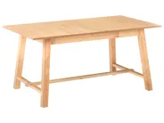 Extending Dining Table BARNES Light Ash Wood 160/200 cm 90 cm_992699