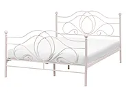 Bett mit Lattenrost Metall LYRA 140 x 200 cm Hellbeige_1162000