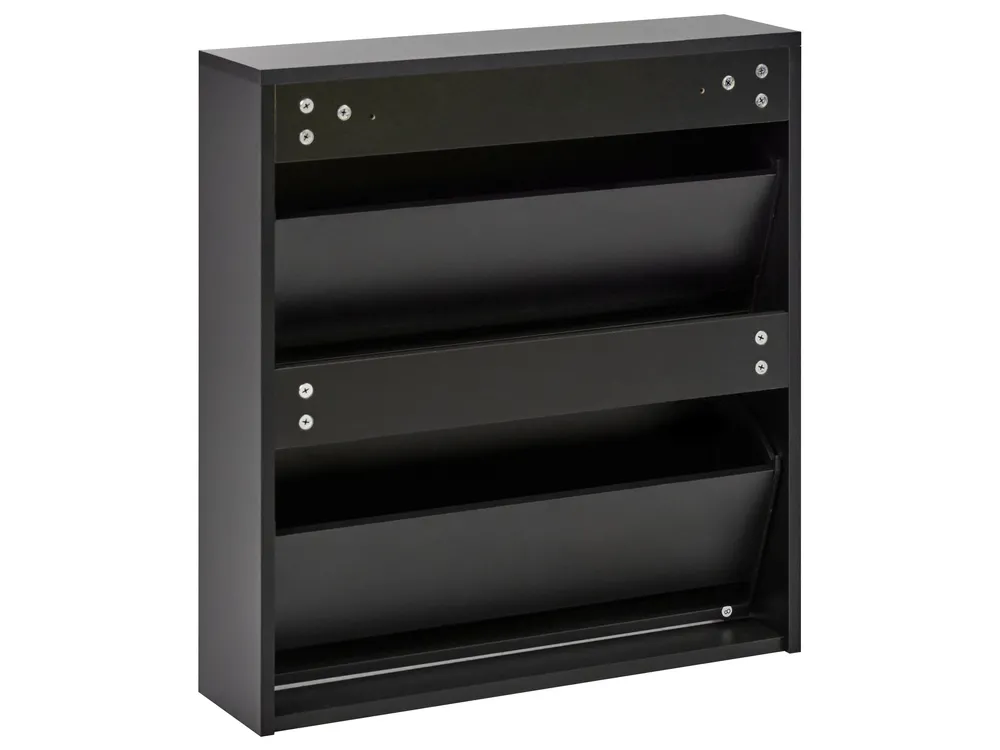 Schuhschrank MIDFIELD mit Stauraum Schwarz_947045