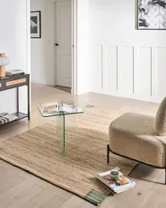 Teppich AMRAVATI Beige / Grün 160 x 230 cm Jute_1040093