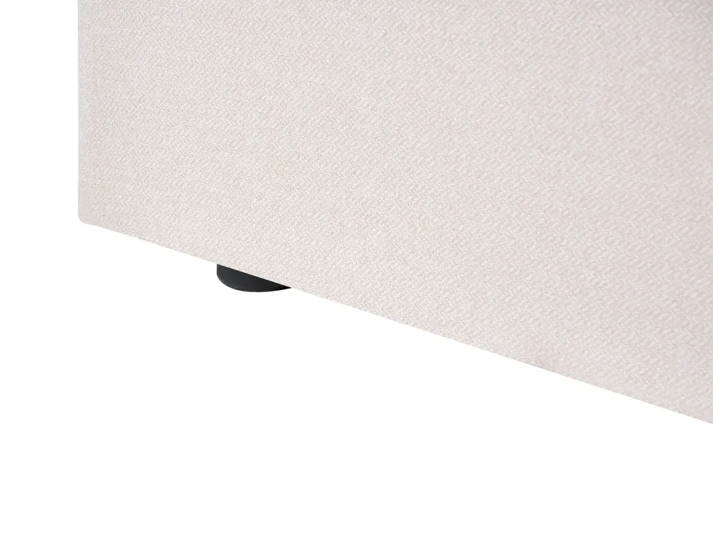 Ottoman Bed VION Fabric Light Beige 120 x 200 cm (EU Small Double)_1062879