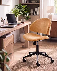 Office Chair KIANA Corduroy Orange_1150949