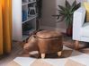 Storage Animal Stool RHINO Rhino Faux Leather Light Brown
