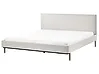 Bett mit Lattenrost Stoff CORIO 180 x 200 cm Hellbeige