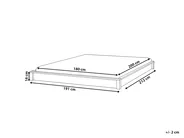 Bett ohne Kopfteil Holz ANTRAS 180 x 200 cm Dunkelbraun_1032947