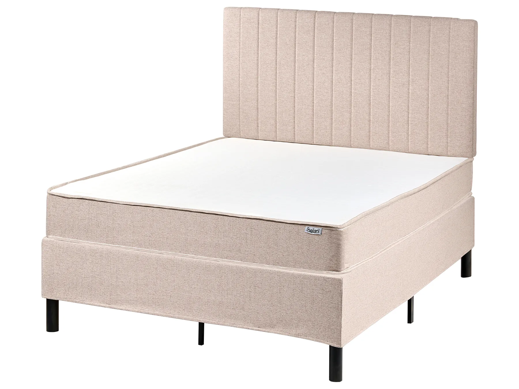 Divan Bed Fabric COUNTESS 120 x 200 cm (EU Small Double) Beige_1054238